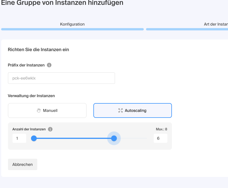 Autoscaling now available with min/max slider